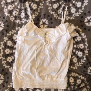NWT ARIZONA Jean company white breezy summer top